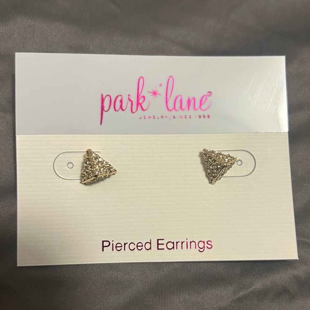 Park Lane Studded Gold Tone with crystal accents Earrings